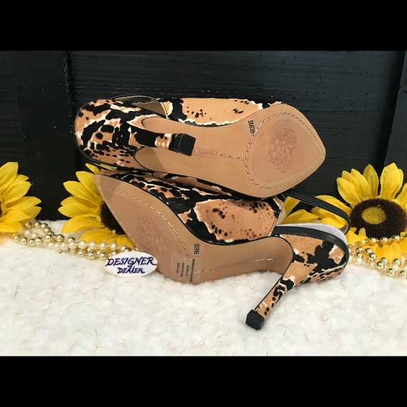 VINCE CAMUTO Keveen Cow Hair Snake Print Shoe 5M - Picture 8 of 10